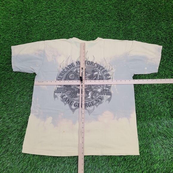 Americade Motorcycle Rally Shirt Large 23x26 Baggy Lake-George NY - Picture 6 of 16